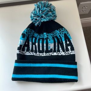 Official NFL Carolina Panthers knit hat with Pom Pom